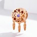 Talisman argint Dream Catcher Rose Gold Purple